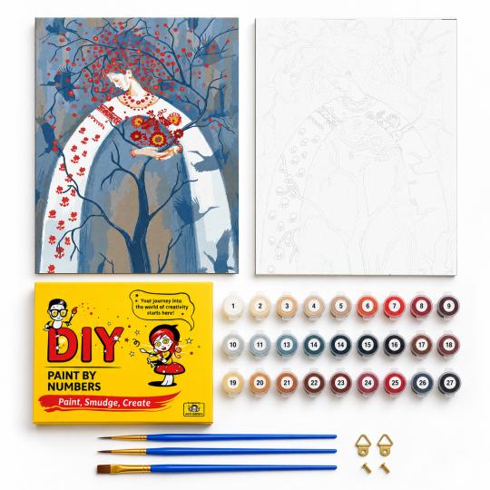 Paint by Numbers with Frame - Tree of Life 40x50 cm, photo 2