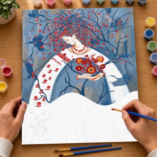 Paint by Numbers with Frame - Tree of Life 40x50 cm, photo 6