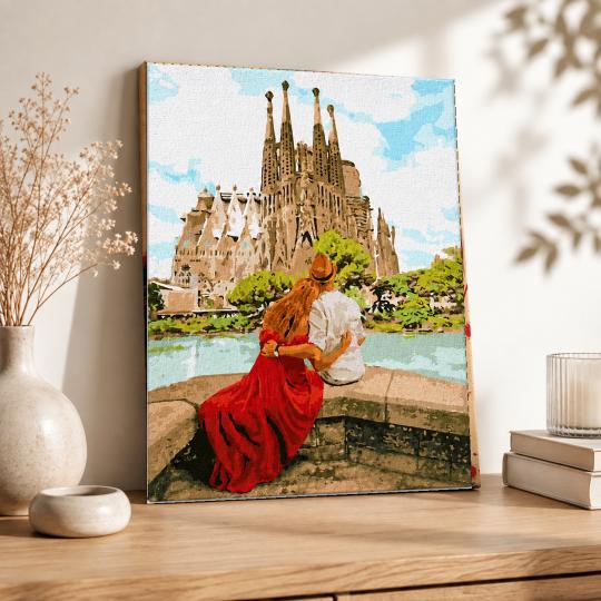 MALOWANIE PO NUMERACH Z RAMĄ Obrazy do malowania - Sagrada Chwile 40x50 cm, zdjęcie 8