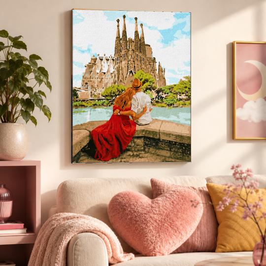 MALOWANIE PO NUMERACH Z RAMĄ Obrazy do malowania - Sagrada Chwile 40x50 cm, zdjęcie 9