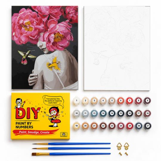 Paint by Numbers with Frame - Lady's Fantasy 40x50 cm, photo 2