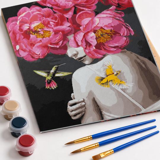 Paint by Numbers with Frame - Lady's Fantasy 40x50 cm, photo 4