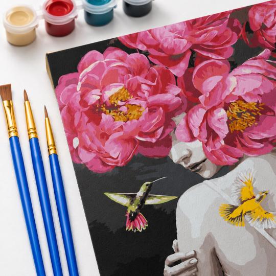 Paint by Numbers with Frame - Lady's Fantasy 40x50 cm, photo 5