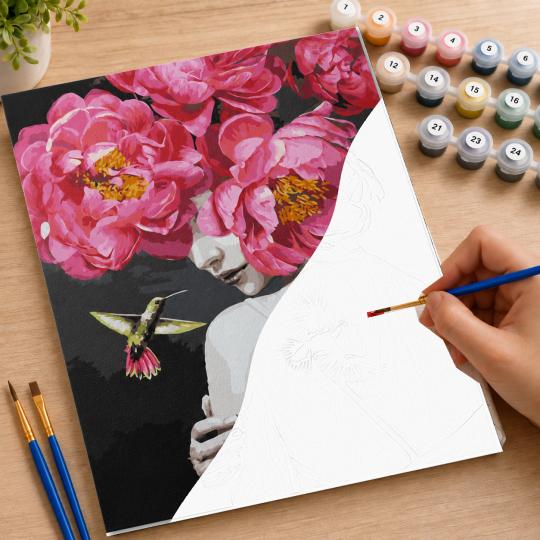 Paint by Numbers with Frame - Lady's Fantasy 40x50 cm, photo 7