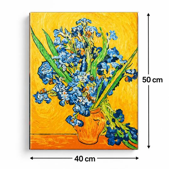 Paint by Numbers with Frame - Vase with Irises 40x50 cm, photo 3