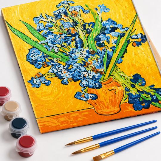 Paint by Numbers with Frame - Vase with Irises 40x50 cm, photo 4