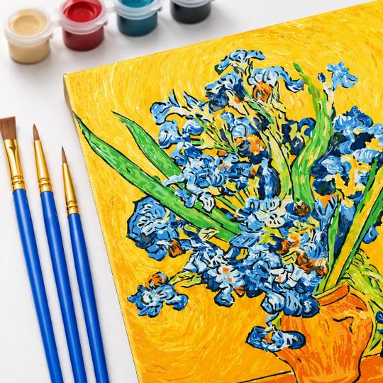 Paint by Numbers with Frame - Vase with Irises 40x50 cm, photo 5