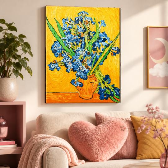 Paint by Numbers with Frame - Vase with Irises 40x50 cm, photo 9