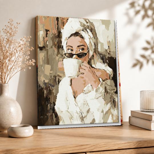 Paint by Numbers with Frame - Morning Coffee 40x50 cm, photo 8