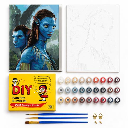 Paint by Numbers - Jake and Neytiri Avatar 40x50 cm, photo 2