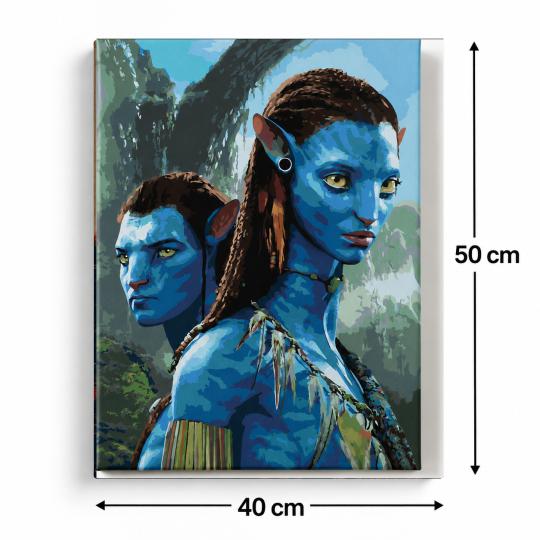 Paint by Numbers - Jake and Neytiri Avatar 40x50 cm, photo 3