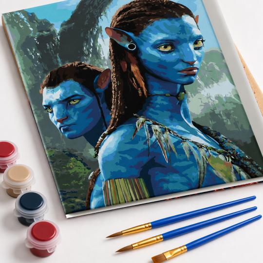 Paint by Numbers - Jake and Neytiri Avatar 40x50 cm, photo 4