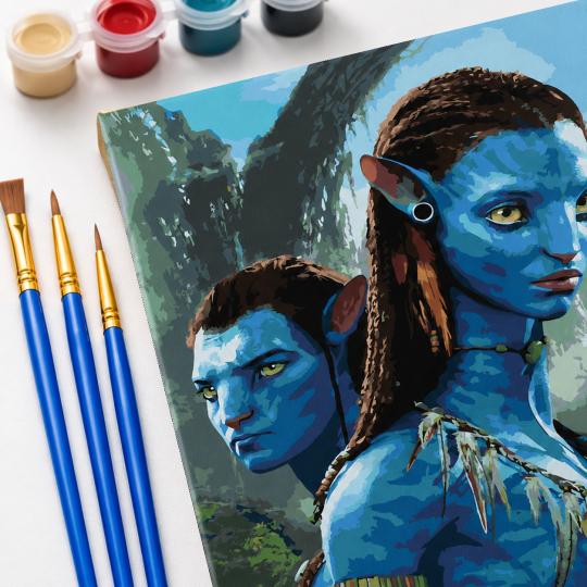 Paint by Numbers - Jake and Neytiri Avatar 40x50 cm, photo 5