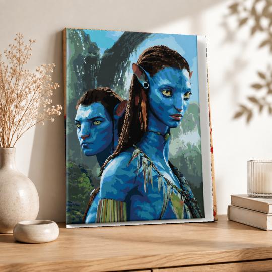 Paint by Numbers - Jake and Neytiri Avatar 40x50 cm, photo 8