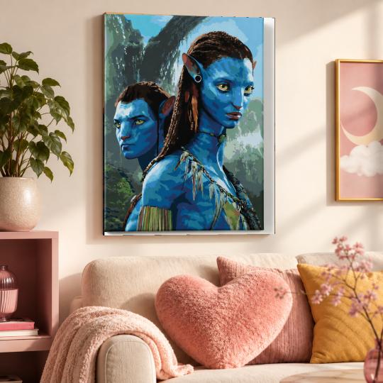 Paint by Numbers - Jake and Neytiri Avatar 40x50 cm, photo 9