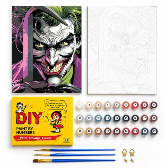 Paint by Numbers with Frame - Joker with a Crowbar 40x50 cm, photo 2