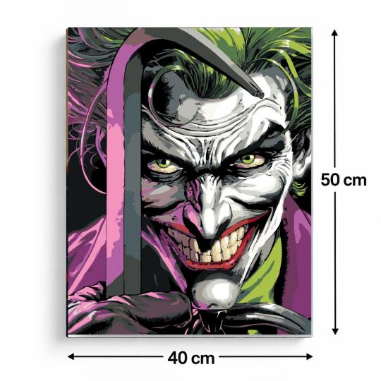 Paint by Numbers with Frame - Joker with a Crowbar 40x50 cm, photo 3