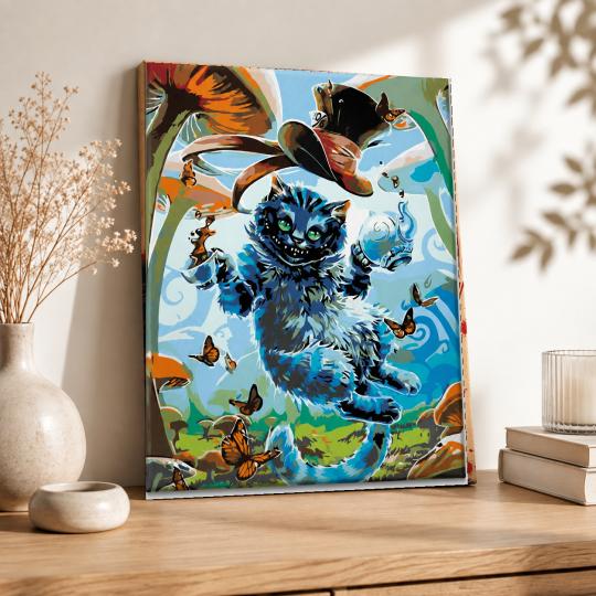 Paint by Numbers with Frame - Cheshire Cat 40x50 cm, photo 8