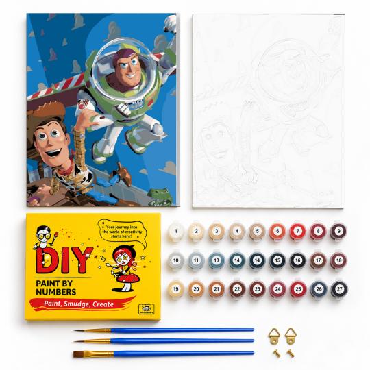 Paint by Numbers with Frame - Toy Story 40x50 cm, photo 2