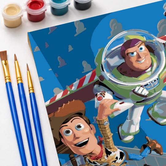 Paint by Numbers with Frame - Toy Story 40x50 cm, photo 5