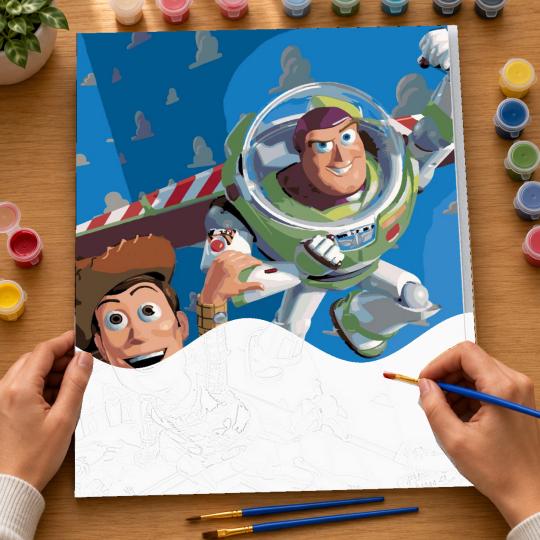 Paint by Numbers with Frame - Toy Story 40x50 cm, photo 6
