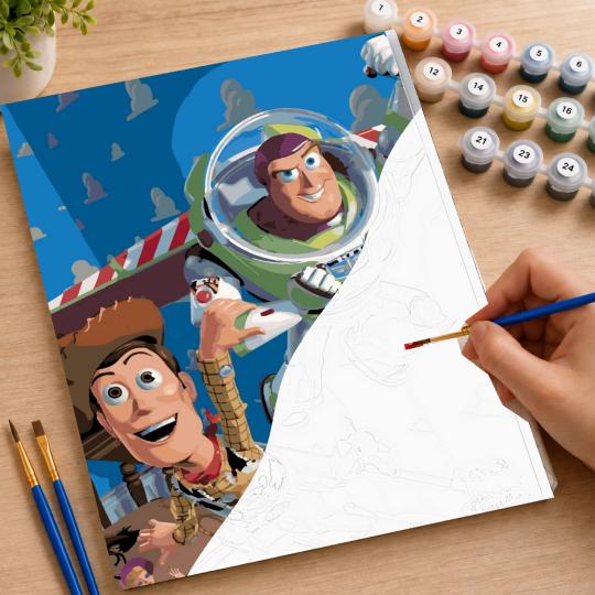 Paint by Numbers with Frame - Toy Story 40x50 cm, photo 7