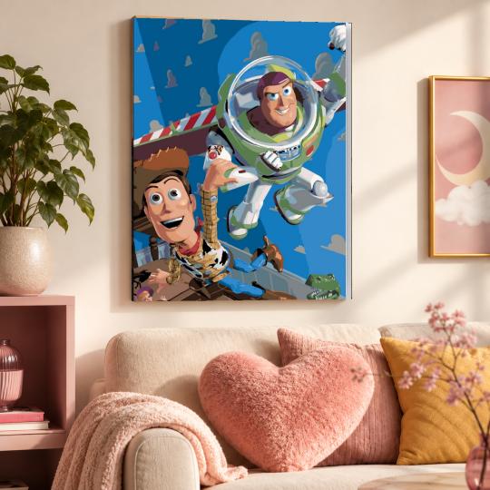 Paint by Numbers with Frame - Toy Story 40x50 cm, photo 9