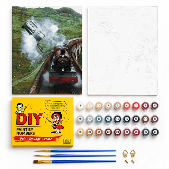 Paint by Numbers - Harry Potter's Flying Car 40x50cm, photo 2