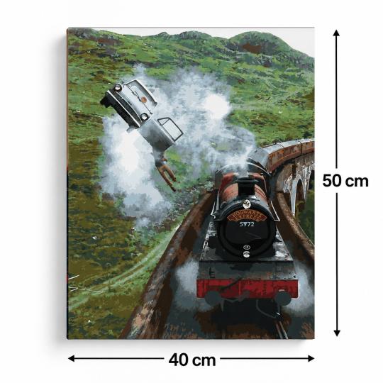 Paint by Numbers - Harry Potter's Flying Car 40x50cm, photo 3