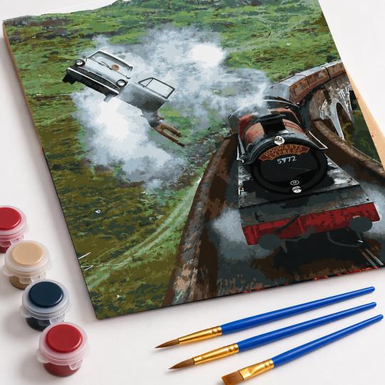 Paint by Numbers - Harry Potter's Flying Car 40x50cm, photo 4
