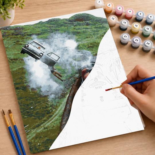 Paint by Numbers - Harry Potter's Flying Car 40x50cm, photo 7