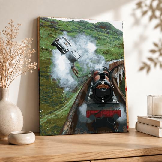 Paint by Numbers - Harry Potter's Flying Car 40x50cm, photo 8