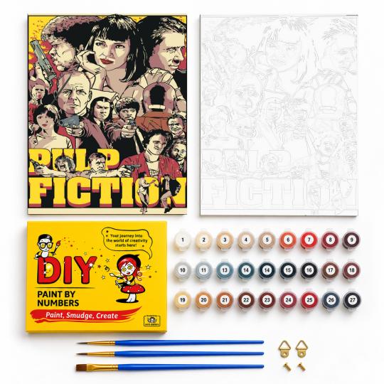 Paint by Numbers with Frame - Pulp Fiction 40x50 cm, photo 2