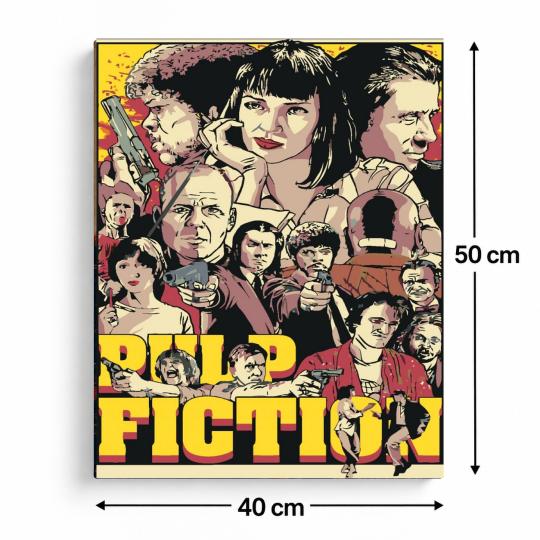 Paint by Numbers with Frame - Pulp Fiction 40x50 cm, photo 3