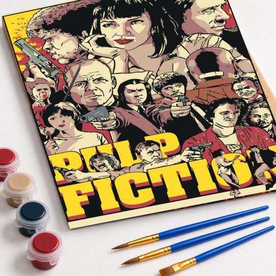Paint by Numbers with Frame - Pulp Fiction 40x50 cm, photo 4