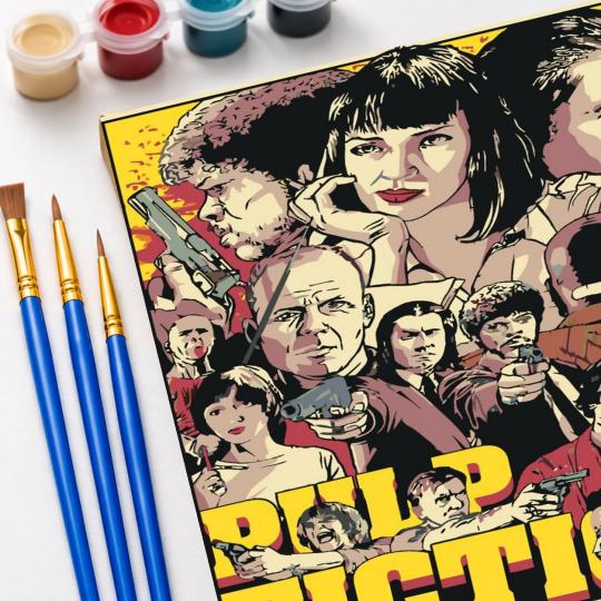 Paint by Numbers with Frame - Pulp Fiction 40x50 cm, photo 5