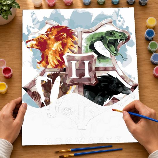 Paint by Numbers with Frame - School of Magic 40x50 cm, photo 6