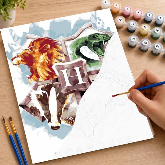 Paint by Numbers with Frame - School of Magic 40x50 cm, photo 7