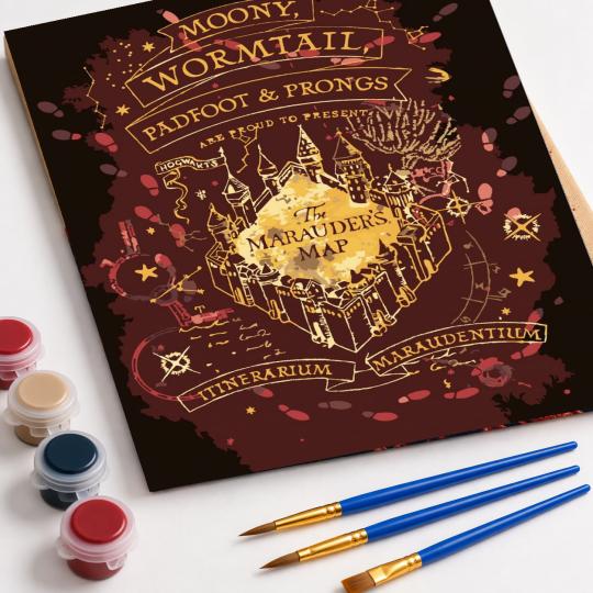 Paint by Numbers with Frame - Marauder's Map 40x50 cm, photo 4