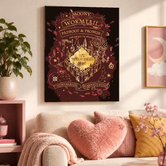 Paint by Numbers with Frame - Marauder's Map 40x50 cm, photo 9