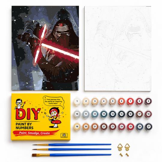 Paint by Numbers - Kylo Ren Star Wars 40x50 cm, photo 2