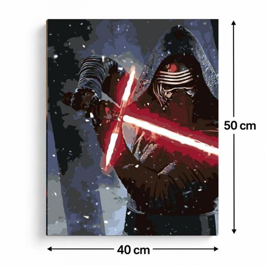 Paint by Numbers - Kylo Ren Star Wars 40x50 cm, photo 3