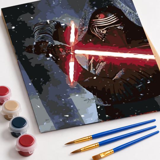 Paint by Numbers - Kylo Ren Star Wars 40x50 cm, photo 4