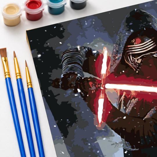 Paint by Numbers - Kylo Ren Star Wars 40x50 cm, photo 5