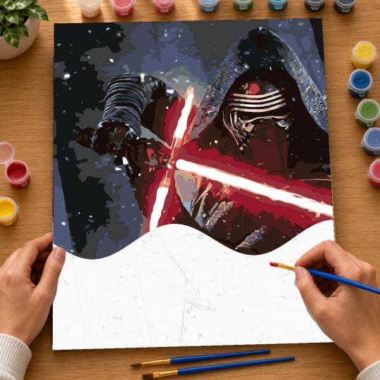 Paint by Numbers - Kylo Ren Star Wars 40x50 cm, photo 6