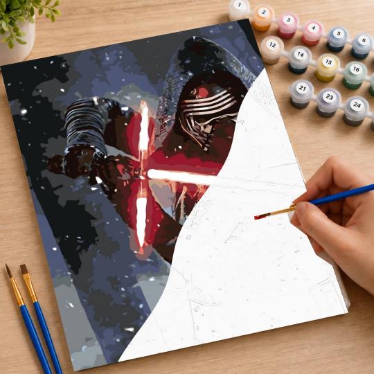 Paint by Numbers - Kylo Ren Star Wars 40x50 cm, photo 7