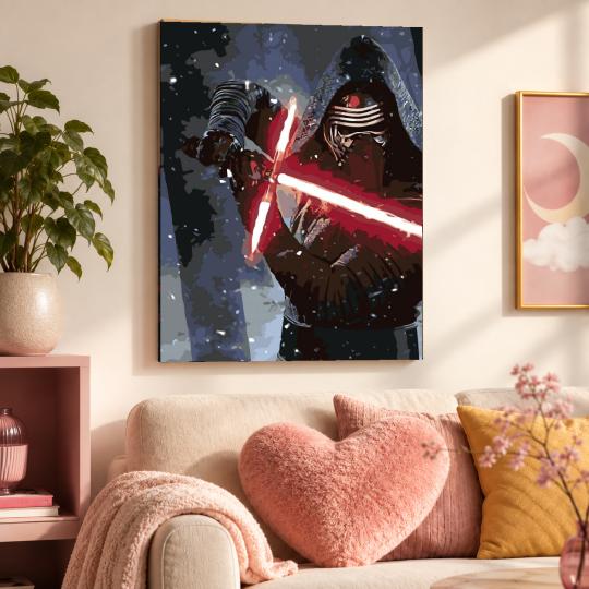 Paint by Numbers - Kylo Ren Star Wars 40x50 cm, photo 9