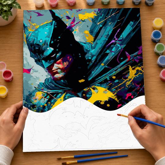 Paint by Numbers with Frame - Batman DC 40x50 cm, photo 6