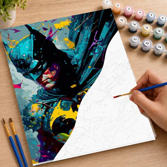 Paint by Numbers with Frame - Batman DC 40x50 cm, photo 7
