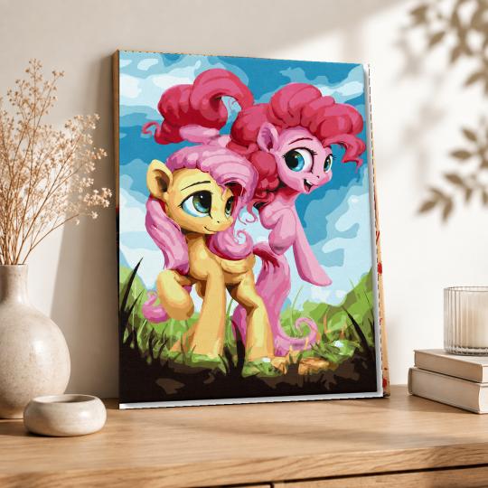 Paint by Numbers with Frame - Little Ponies 40x50 cm, photo 8